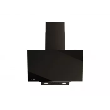 Wall-mounted chimney extractor hood MAAN Vertical Glass 60 Black, glass/steel, 595 mm, 135–320 m³/h, electronic control
