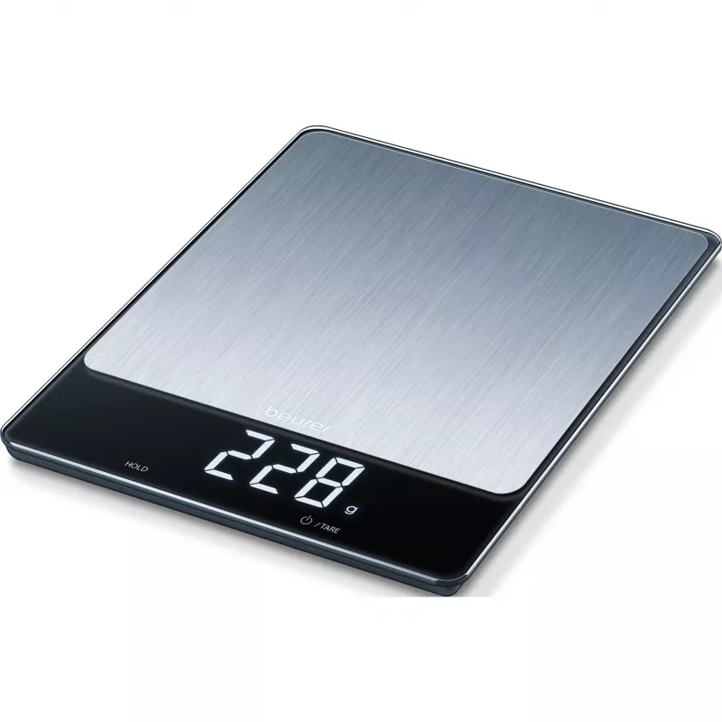 Kitchen scale Beurer KS 34 XL stainless steel, capacity 5 kg, precision 1 g