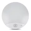 Wall LED lamp MACLEAN MCE357W with IR motion sensor, white, outdoor/indoor