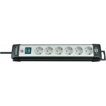 Power Extension Brennenstuhl 1951560100 3m 6 AC Outlets Black Grey