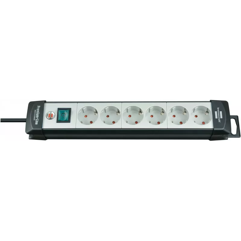 Power Extension Brennenstuhl 1951560100 3m 6 AC Outlets Black Grey