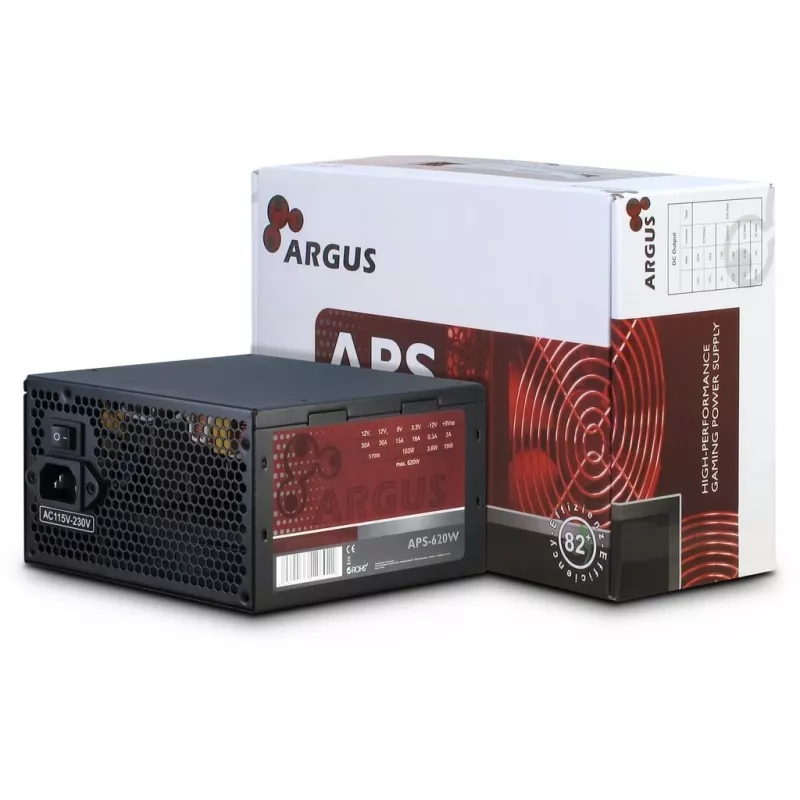 Inter-Tech Argus APS Power Supply Unit 620 W 20+4 Pin ATX ATX Black