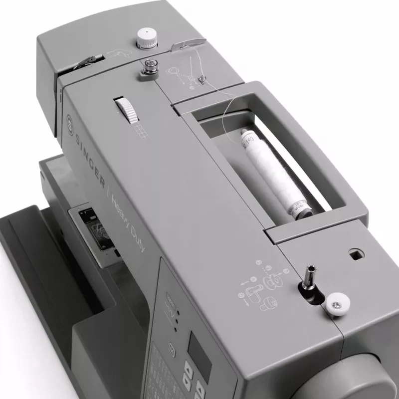 SINGER automatic sewing machine HD6605 — electric, 1-step buttonhole, free arm, grey, 6 kg