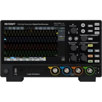 Voltcraft DOV2504 LA Digital-Oscilloscope 250 MHz 4-Channel 1.25 GSa/s 100 Mpts 12 Bit (VC-16753955)