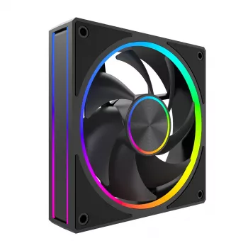 Cooling fan MODECOM VOLCANO LOOP 120 ARGB, 120 mm, PWM, 400–1400 RPM, Black