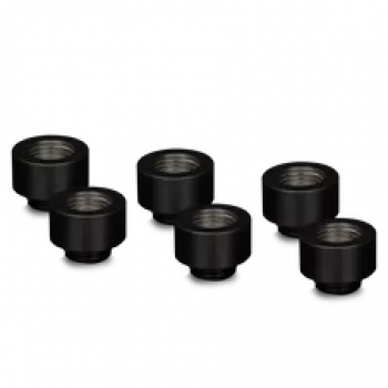 Thermal Grizzly DeltaMate Extender MF10 – water-cooling fitting, Black, 6 pcs. (TG-DM-FIT-6006)