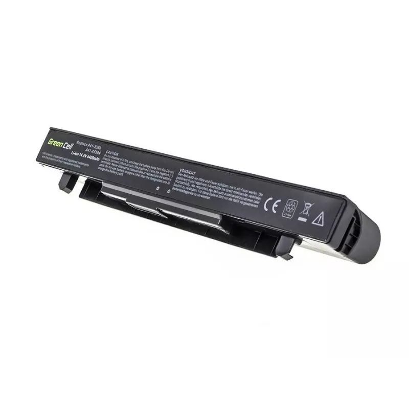 Laptop battery Green Cell AS68 for ASUS A450 A550 R510 X550 series, Li-Ion 14.4V 4400mAh, 4 cells, black