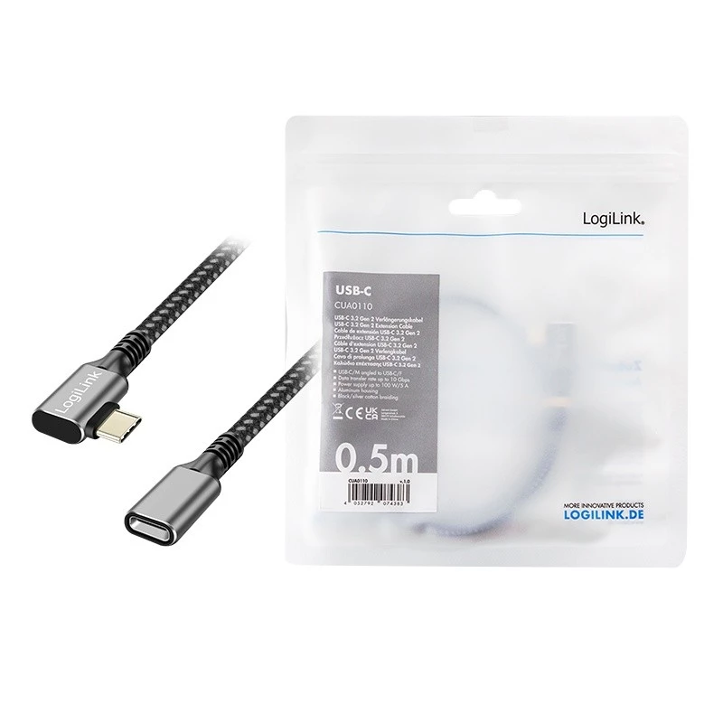 USB3.2 Gen2 Type-C to USB-C/F, PD, AV, 0.5m