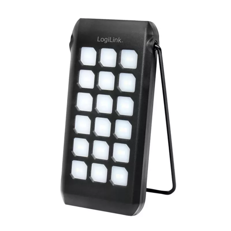 Logilink - Solar-Powerbank - flashlight - Li-Pol - 10000 mAh - 18 Watt - 3 A - PD 2.0, QC 3.0, Ultra Fast Charge - 2 Output Ports (USB Type A, 24 pin USB-C) - auf Cable: USB (PA027