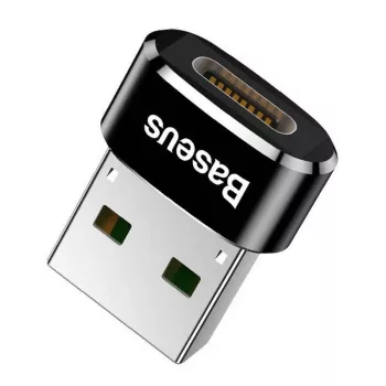 Baseus USB Male to Type-C Female Adapter Converter Black