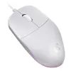 Wired mouse DEFENDER AZORA MB-24 — ambidextrous USB optical, 1200 DPI, 3 resolution modes, white, 109×86×34 mm