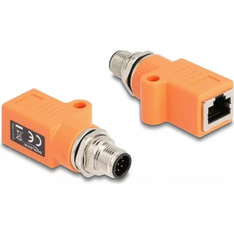 DeLOCK 60617 cable gender changer M12 RJ45 Violet