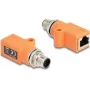 DeLOCK 60617 cable gender changer M12 RJ45 Violet