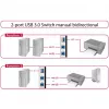 DeLOCK 87667 USB 3.0 2-port bidirectional sharing switch
