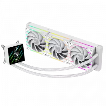 Gamemax | CPU Liquid cooler | HAILSTORM 360 LCD | White