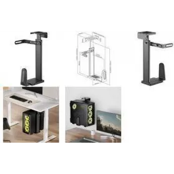 LogiLink PC-Holder zur Untertisch- or Wall Mount black (EO0073)