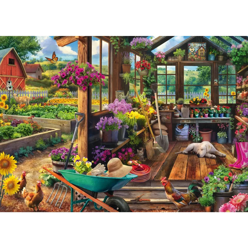 Jeff Haynie: Gartenhaus, Puzzle 1000 Pieces