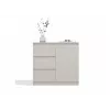 CHEST OF DRAWERS 1 DOOR 3 DRAWERS COLOUR CASHMERE