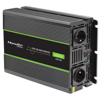 Qoltec Monolith power adapter/inverter Auto 4000 W Black