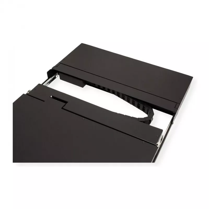 Rack console VALUE 26.99.0123, 17 inch (43.2 cm) LCD, 1280×1024, 1U, French keyboard, black