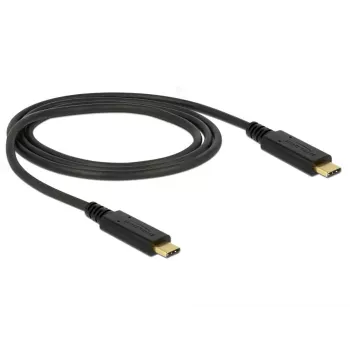 USB Cable DeLOCK 85531 USB 3.2 Gen 2 1m USB C Black