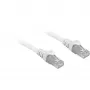 Patch Cable RJ45 Cat.6a SFTP (White, 25 cm, LSOH (Halogen-Free))