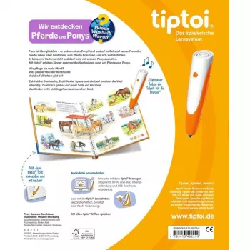 tiptoi Why? How? What For? We discover Horses and Ponies, Learning Book