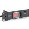 DIGITUS 1U Aluminum PDU with 7 Safety Outlets, 2m Cable, Switch, Surge Protection