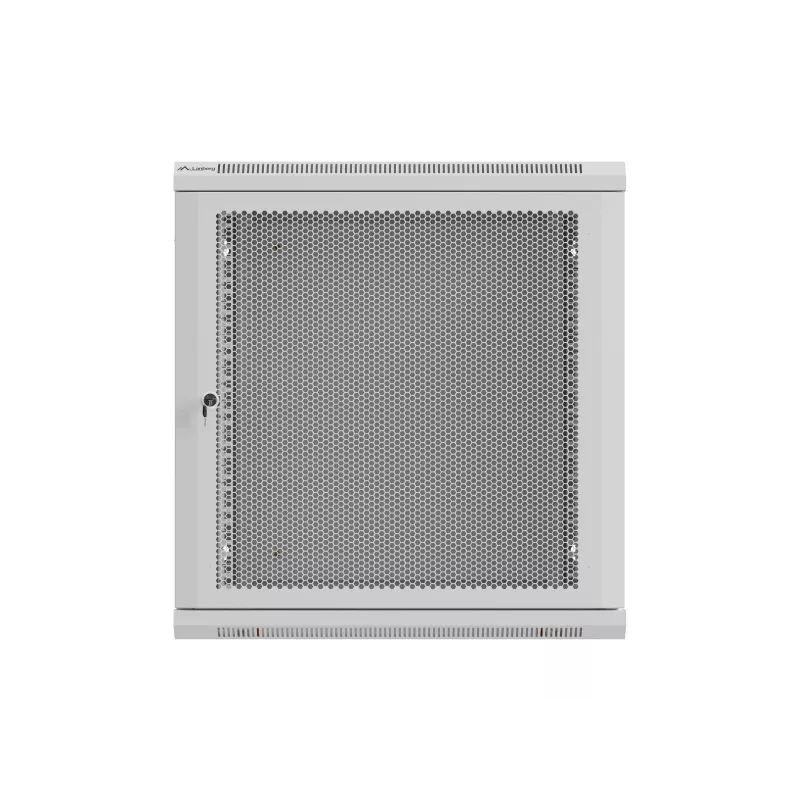 Lanberg WF01-6612-23S Wall-Mounted Rack Cabinet 19 inch 12U 600x600 Grey with Perforated Door