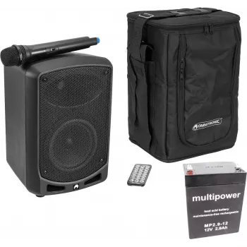 Portable PA system Omnitronic WAMS-65BT with Bluetooth, battery powered
