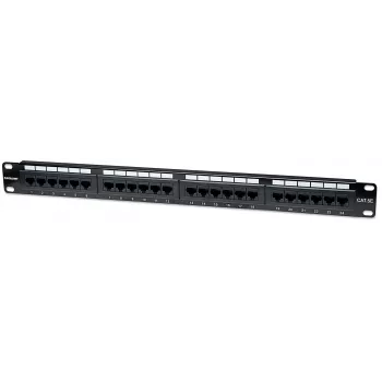 Intellinet Patch Panel, Cat5e, UTP, 24-Port, 1U, Black, IEEE 802.3, IEEE 802.3ab, IEEE 802.3u, 10/100/1000Base-T(X), Gigabit Ethernet, RJ-45, Gold, Cat5e