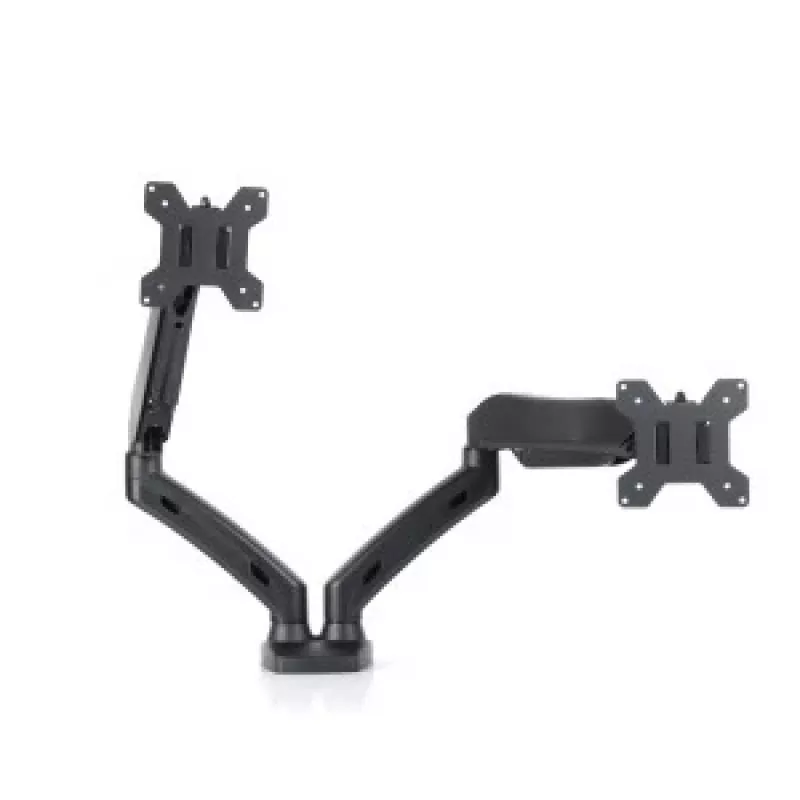 Desk handle on gas spring for 2 LEDs / LCDs 13-27 inches L-13GD