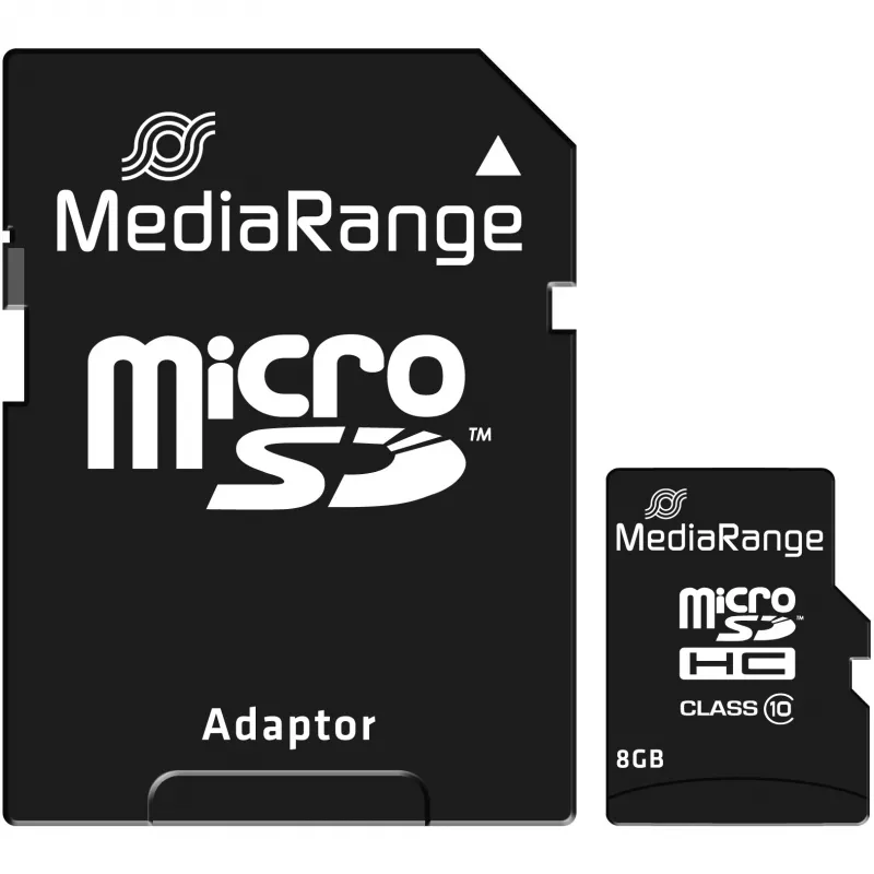 Memory Micro Sdhc 8GB C10/W/ADAPTER MR957 Mediarange