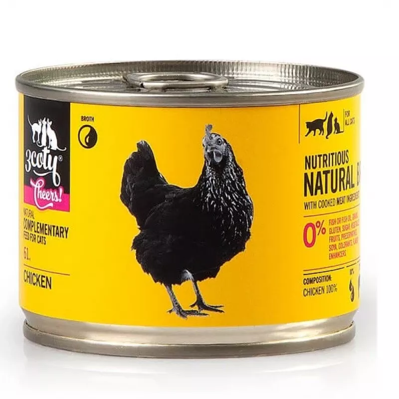 3COTY Cheers! Chicken complementary wet cat food, 160 g