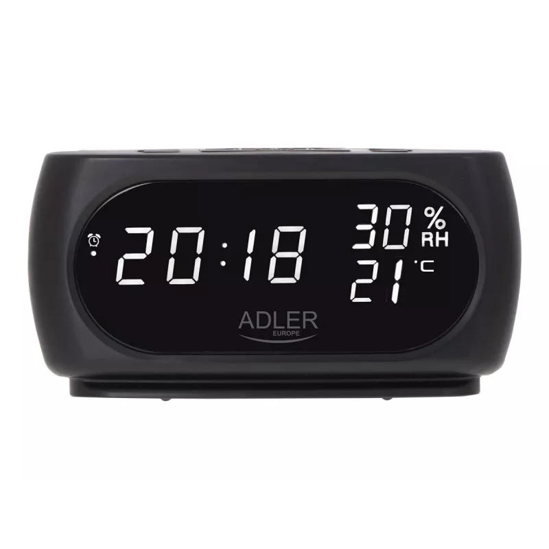 Adler AD 1186 alarm clock Digital alarm clock Black