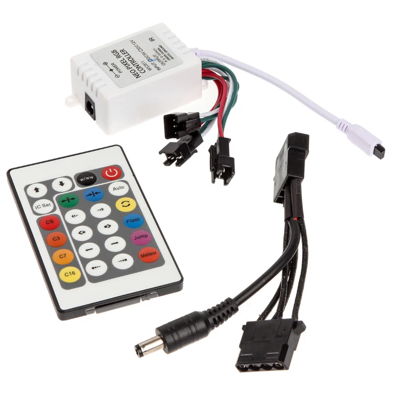 LED strip kit Lamptron FlexLight Multi — programmable RGB LED strips with infrared remote