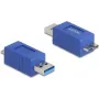 DeLOCK 67214 Cable Gender Changer USB Type-A to USB Micro-B Blue