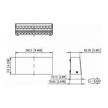 Metz Connect - Patch-Panel-Enclosure - surface-mountable - Pure White, RAL 9010 - 24 Ports (130861-2402-E)