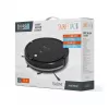 Robot vacuum cleaner TEESA Smart VAC 2 — round, black, 1000 Pa suction, 9.6V/2000mAh Li battery, 0.2 L dust box, Wi‑Fi, automatic return