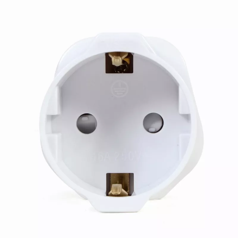Gembird A-AC-EUFUKM-01 AC power adapter, EU Schuko socket to UK plug, 13 A
