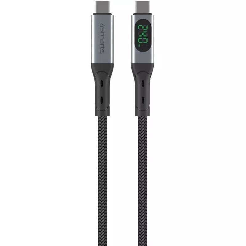 USB Cable 4smarts 541438 USB4 Gen 2x2 1.5m USB C Black Grey
