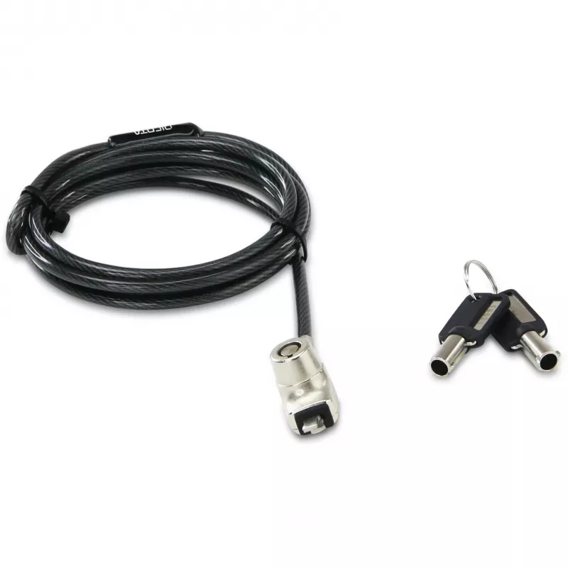 DICOTA BASE XX Laptop Lock Wedge cable lock Anthracite 1.5 m