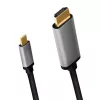 LogiLink CUA0101 USB 3.2 Gen1 Type-C to HDMI-A Cable 1.8m Black Grey
