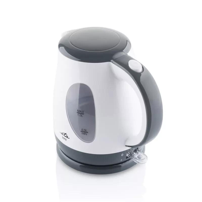Electric kettle ETA Sofie 1 L 2200 W, white plastic, 360° base