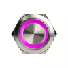Vandal-resistant push button switch DimasTech PD197 25mm Silverline Ring