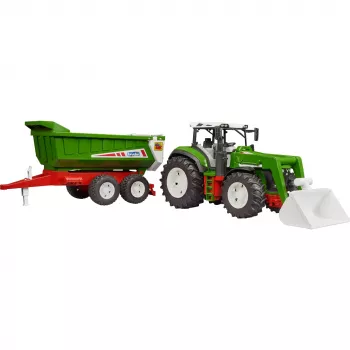 Front loader tipping trailer BRUDER BR-03452 for Tractor Roadmax — toy attachment, compatible with Roadmax tractors
