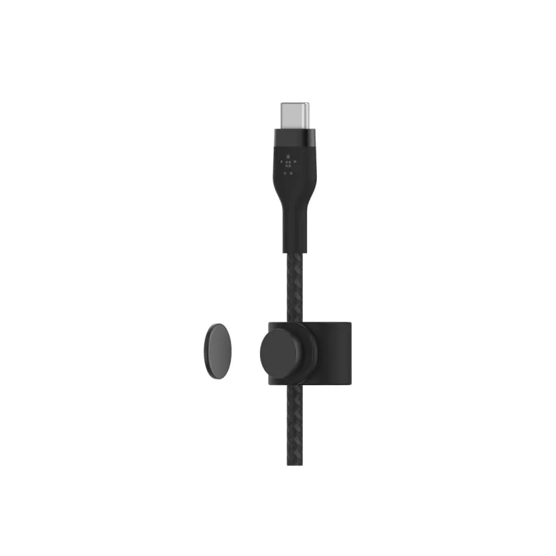 Cable BoostCharge USB-C/USB-C braided silicone 2 m, black