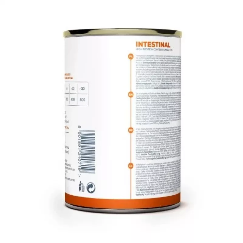 Wet dog food VETEXPERT Veterinary Diet Intestinal 400 g, poultry, grain‑free, for recovery after digestive surgery