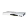 Managed L2 Gigabit PoE Switch Cisco CBS220-24FP-4G — 24x Gigabit RJ-45, PoE, 56 Gbps, MAC 8192, rack-mount