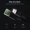 Lightning to USB-A cable Green Cell KABGC12, 2 m, Lightning – USB A, Black